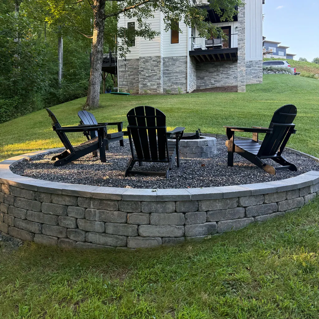 Outdoor living space by Pillar